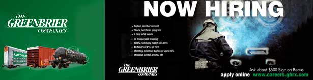 Start your career with paid training at The Greenbrier Companies - Apply Here